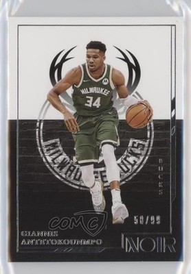 2021-22 Panini Noir Icon Edition 58/99 Giannis Antetokounmpo #100 hs9