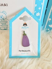Jellycat Aubergine Pin Badge, 25th Anniversary Edition, Brand New & Authentic