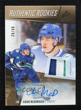 2023 Upper Deck SP Game Used Premium Materials 20/49 Aidan McDonough Auto 1pa2