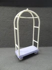 Barbie 2001 Bellhop Grand Hotel Luggage Cart VTG Accessory Purple White Wheels