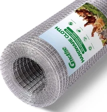 304 Stainless Steel Mesh Hardware Cloth 1/4 Inch Chicken Wire Fencing（12In×10Ft）