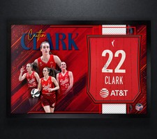 Caitlin Clark Signed Indiana Fever Nike Jersey Framed PSA COA Auto Display
