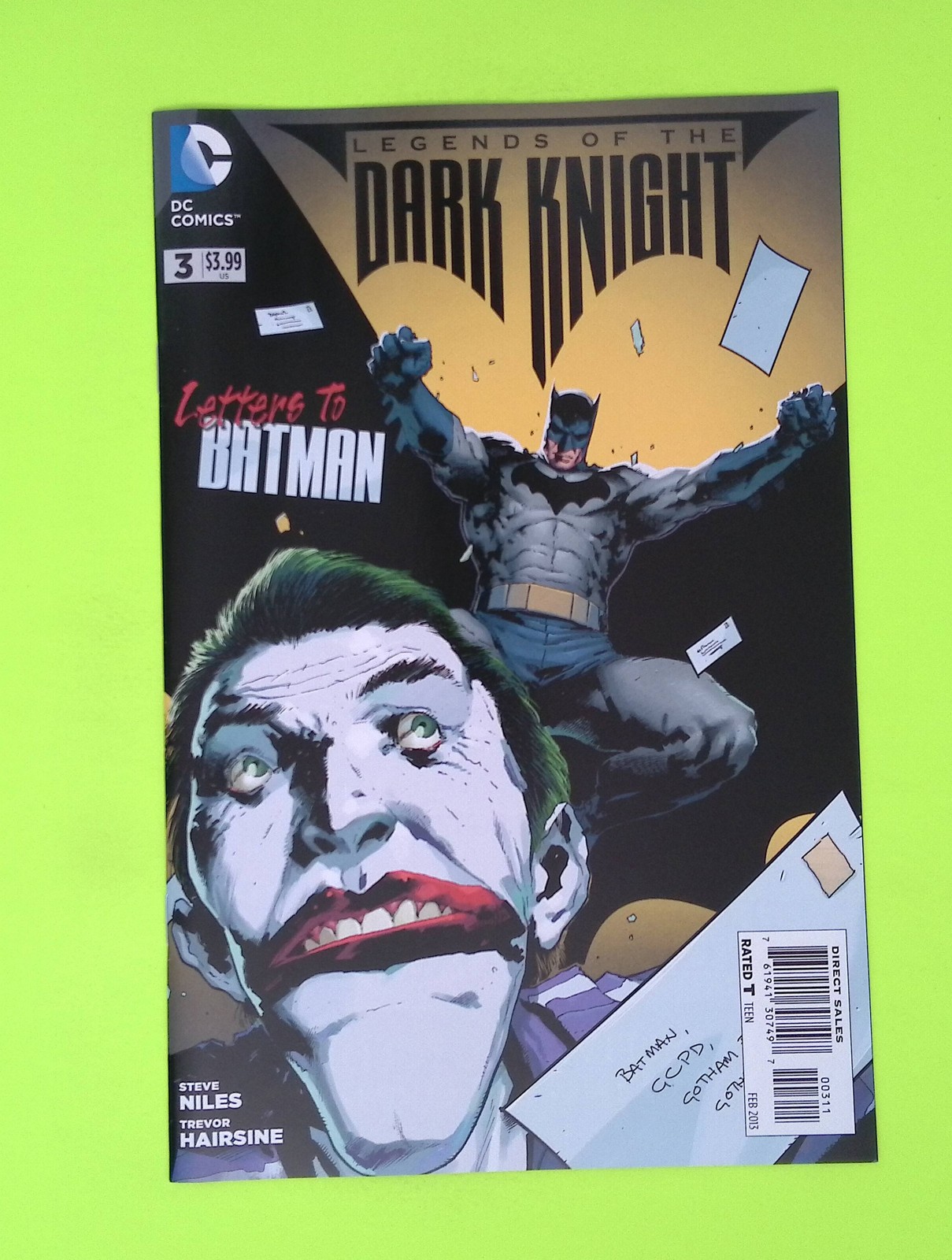Legends of the Dark Knight #3 Vol. 1 2013 DC Comics High Grade P31-145