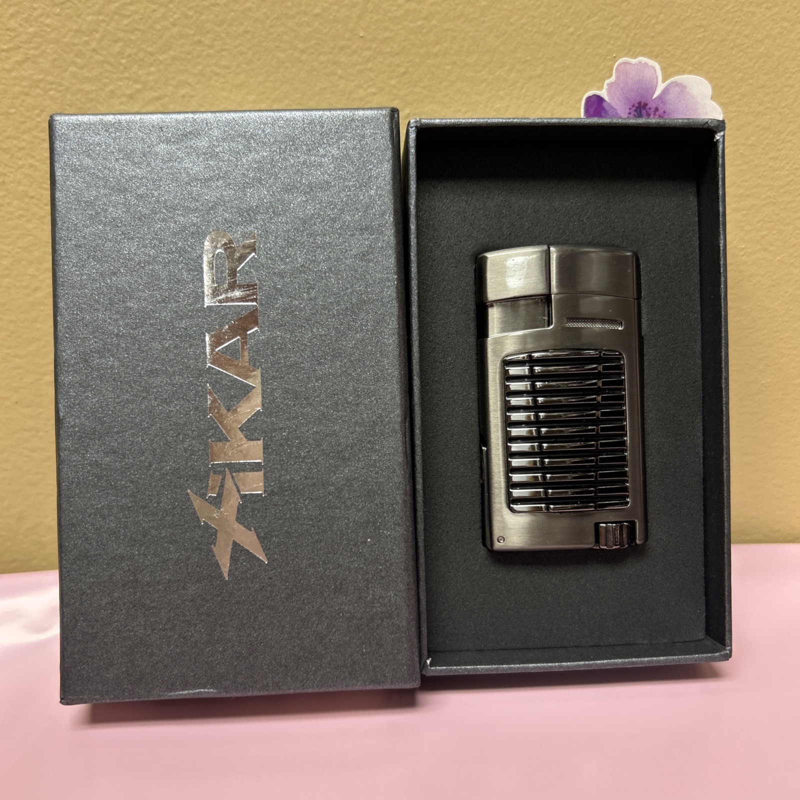 Forte Single Jet Flame Lighter - Gunmetal - 523g2 - New
