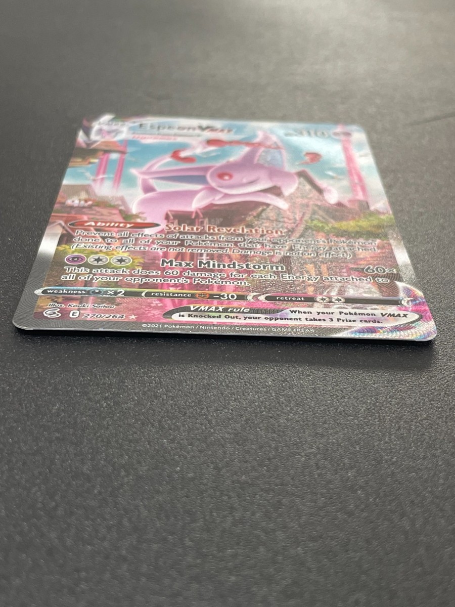 Espeon VMAX 270/264 Alt Art Secret Rare Pokémon Fusion Strike - NM