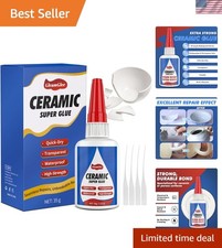 Professional Ceramic Repair Super Glue - Crack Resistant and Food Safe Adhesive