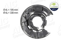 Spritzblech Bremsscheibe NEW Mobility Parts AIC 55750 Aluminium FüR BMW 3Er E90