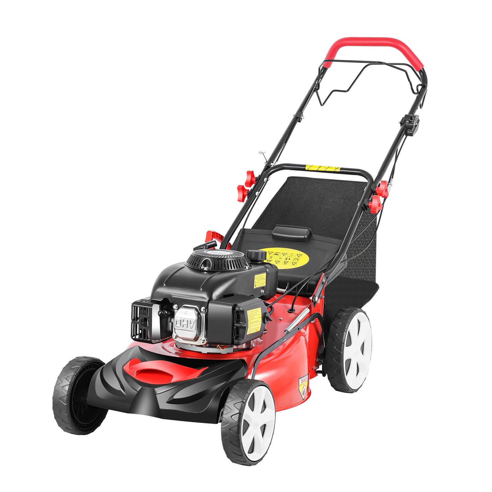Self-Propelled Gas Powered Lawn Mower with Bagger with 4-Stroke Engine 20” 140cc