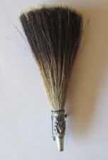 Gamsbart / Hirschbart / Saubart -  mit Halterung und Nadel - ca. 15 cm