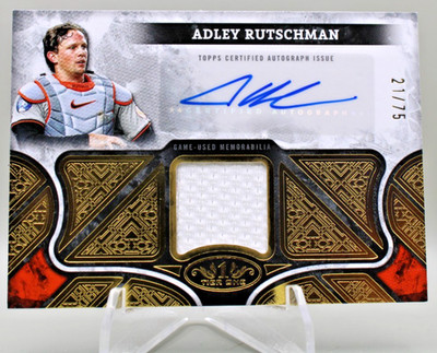 2025 Topps Tier One - Autographed Tier One Relics Adley Rutschman #AT1R-ARU /75