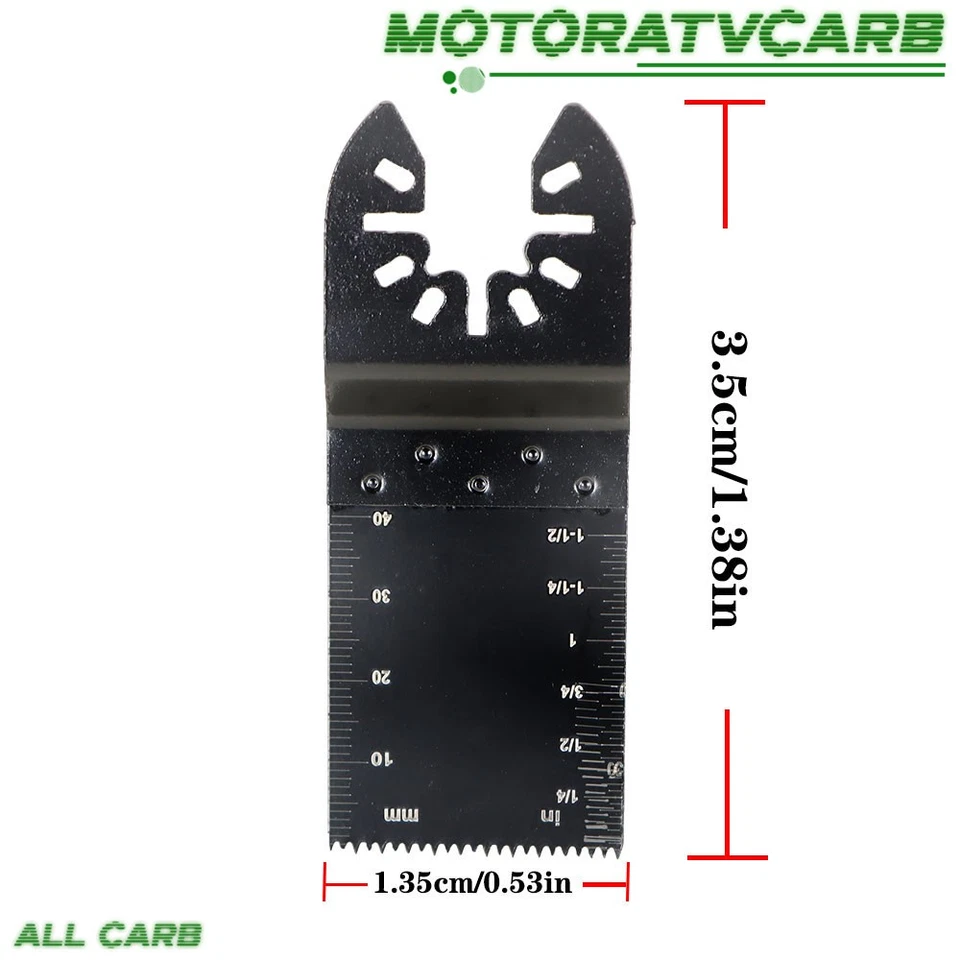 Hoja de sierra oscilante multiherramienta de alta calidad TODO LOS CARBOHIDRATOS 48 piezas hoja bimetálica Foto 3 de 4