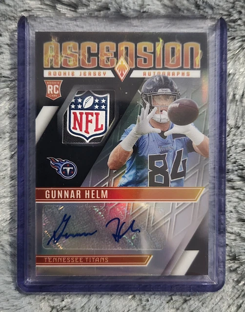 2025 Panini Phoenix Football GUNNAR HELM RPA NFL SHIELD RC Ascension True 1/1