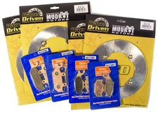 14-15 Can-Am Maverick XMR 1000R Front & Rear MudRat Brake Rotors & Brake Pads