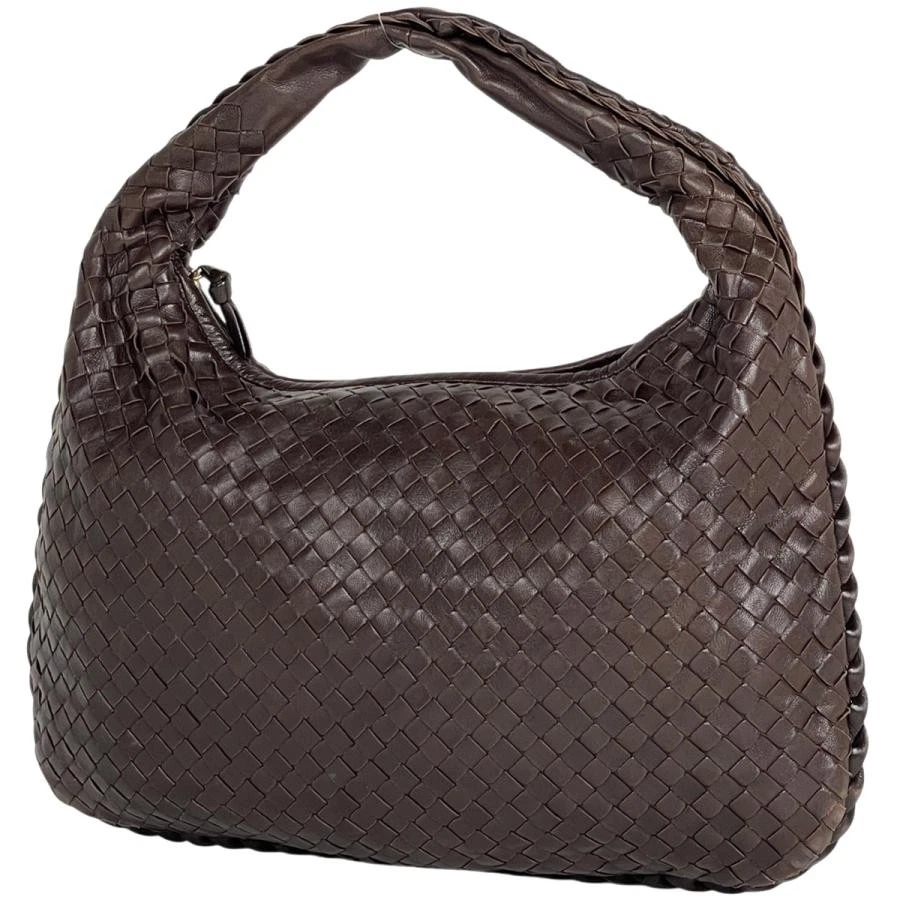 Bottega Veneta — Bottega Veneta Intrecciato Hobo Leather Brown Shoulder Bag 115653 #BS2295