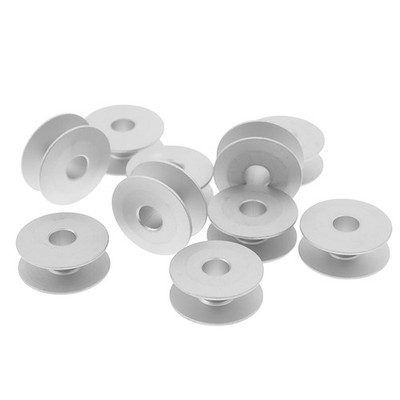 10 Stück 21mm industrielle Aluminiumspulen für Singer Brother Nähmaschine PLU TS