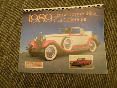 1989 Old Cars News and Marketplace Calendar Iola Auto Wi Krause Publications NOS