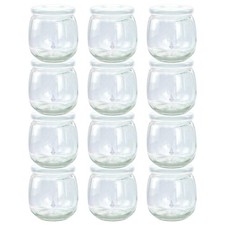 Baby Food Storage Containers with Lids, 12 Pack 6 oz Glass Jars for