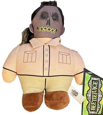 Beetlejuice Bob Shrunken Head 7'' Plush 2025 Tags Kids Toy Stuffed Animal Tan NEW