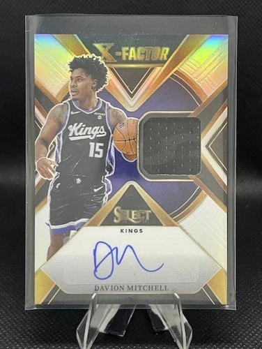 2023-24 Select Davion Mitchell X-Factor Silver Prizm Patch Auto /125 SSP