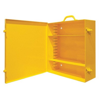 DURHAM MFG 534AV-50 Spill Cabinet,15-3/16'' W, Yellow 39P490