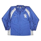 NIKE Mens Blue & White UK Logo Button Jacket XL Polyester Sportswear