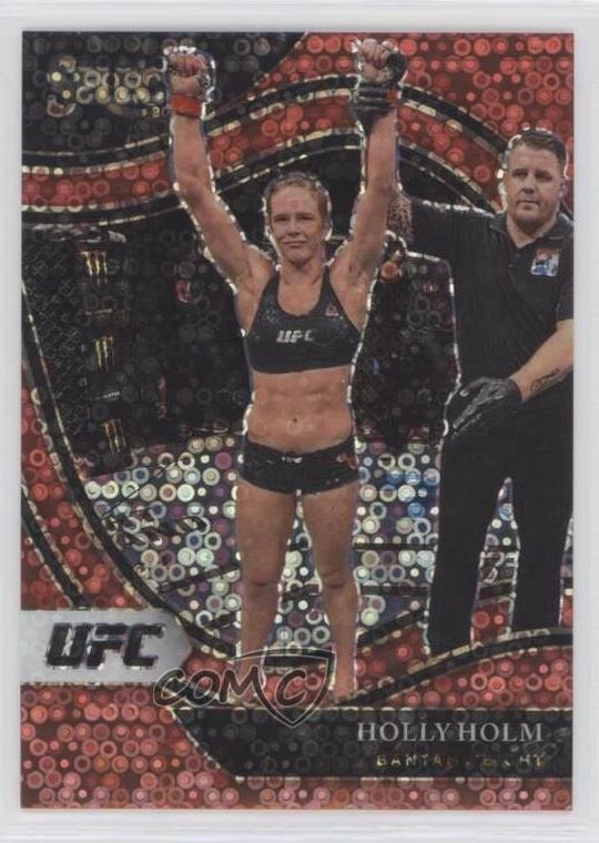 2021 Panini Select UFC Octagonside Red Disco Prizm 27/199 Holly Holm #213 0lf7