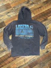 Miranda Lambert Tour Jacket Locked & Loaded 2013 Sz Medium DBL Sided Grey AS IS