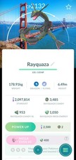 Shiny Rayquaza San Francisco background