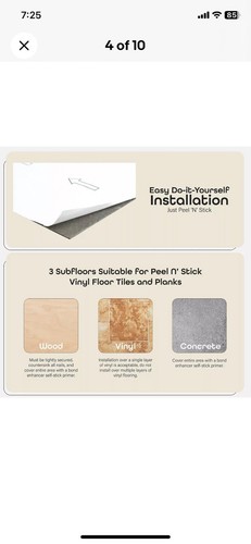 Nexus Piastrelle per Pavimenti in Vinile 12x12 Peel and Stick Ardesia Rustica 20 per Scatola FTVGM32620 - Foto 8 di 10