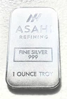 Asahi Refining  1 oz 0.999 Fine Silver Bar in Bar Capsule
