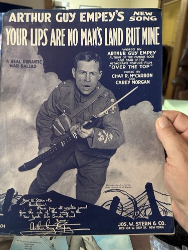 N 1918 WW1 Sheet Music We’re Going Over The Top from OVER THE TOP