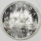 1966 Canada Silver Dollar ☆☆ UnCirculated ☆☆ Great For Sets 115