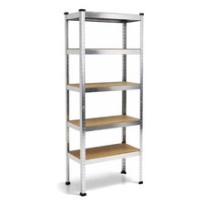 NEW! 500kg Heavy Duty 5 Tier Metal Storage Garage File Shelving Racking