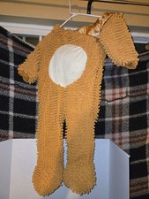 Halloween Infant Toddler Brown Bear Jumpsuit Costume Size 12-24 months