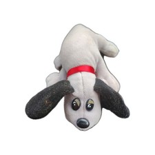 Tonka Pound Puppies Mini Plush 8" Brown Gray 80s Dog Stuffed Animal Vintage