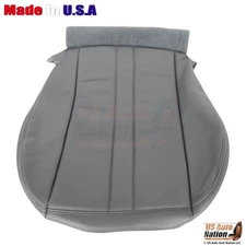 2003-2009 Fits GMC Topkick Leatherette Driver Bottom Seat Covers Pewter