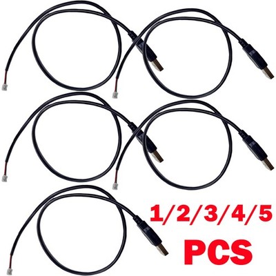 1/2/3/4/5Pcs USB Power Adpater Cable 50cm 2P USB Cabel to PH 2.0 Connectors NEW