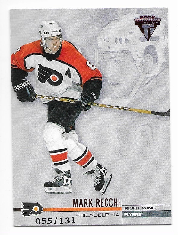 2001-02 Pacific Private Stock Titanium Red Mark Recchi Parallel 055/131 #106