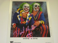 DOINK THE CLOWN (RAY APOLLO) AUTOGRAPHED SIGNED 8X10 PHOTO W/ COA FREE SHIPPING!