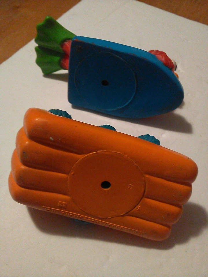 De Colección Jim Henson Plaza Sésamo Flotador Bañera Juguetes Elmo Galleta Monstruo Raro Foto 4 de 4