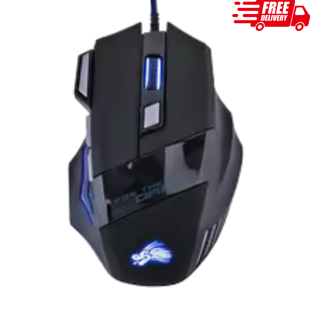 Wired Gaming Mouse | 7-Button, LED, Optical Sensor, USB for Pro Gamers