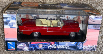 New Ray 1955 RED CADILLAC EL DORADO CONVERTIBLE. 1:43.