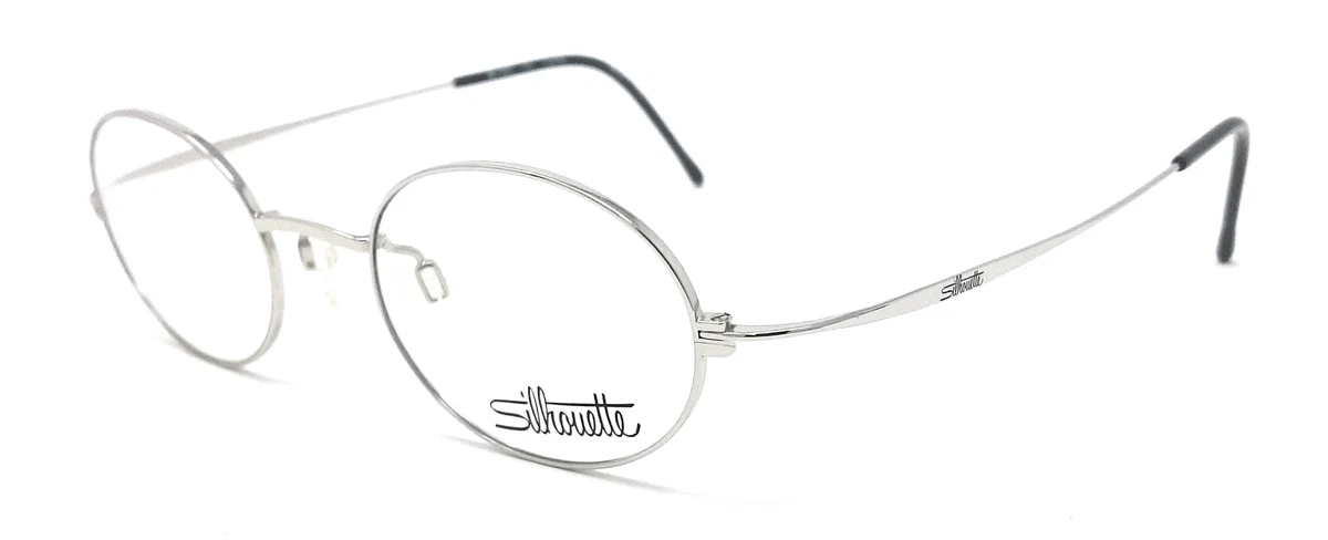 MENS SILHOUETTE M 7312 10V 6050 OVAL SILVER EYEGLASSES