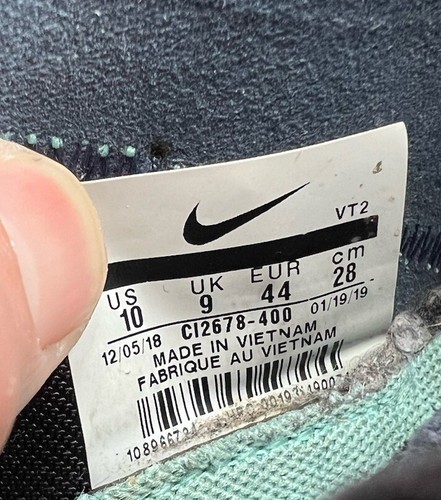 NIKE React Element 55 blu navy scarpe da ginnastica uomo sneakers taglia UK 9 US 10 EU 44 - Foto 10 di 10