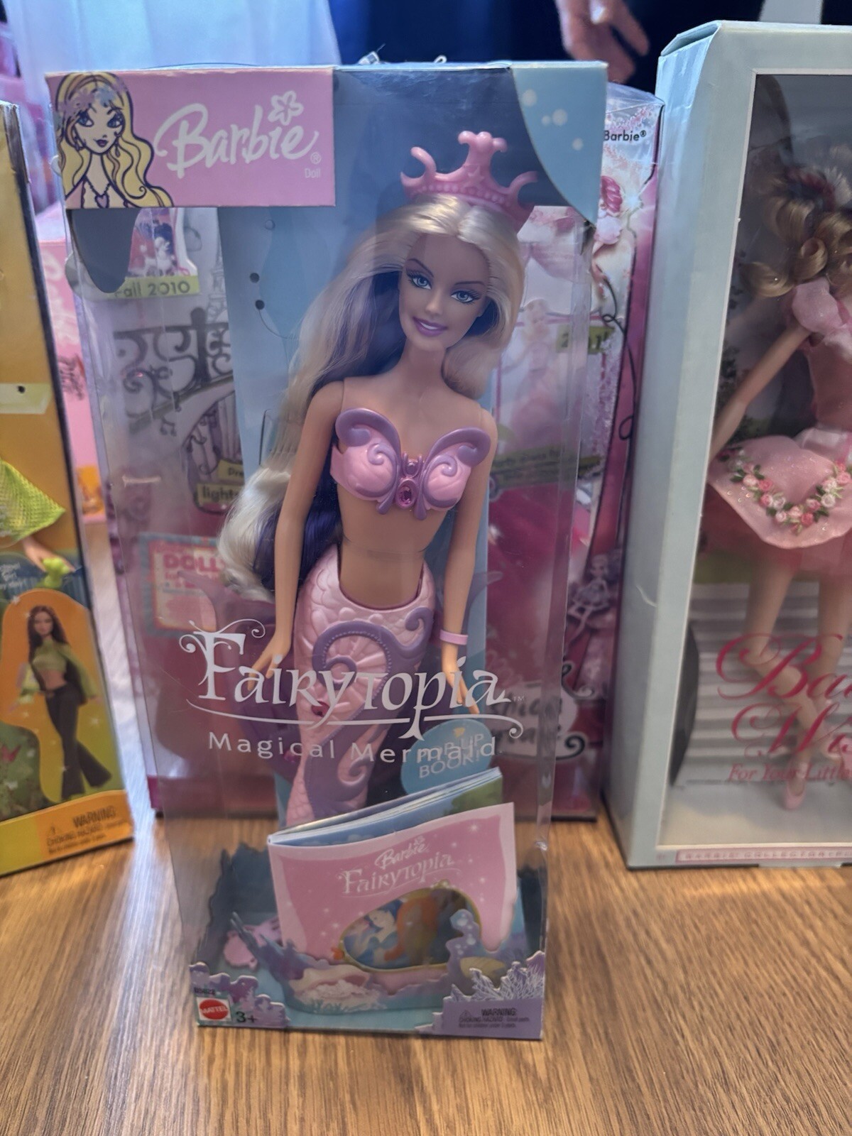 VINTAGE BARBIE FAIRYTOPIA MAGICAL MERMAID DOLL & BOOK 2003 MATTEL BRAND NEW!!!