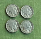 LOT OF 4 BUFFALO NICKELS 1930 - S (3) & P ALL VERY FINE OR BETTER NICE COINS