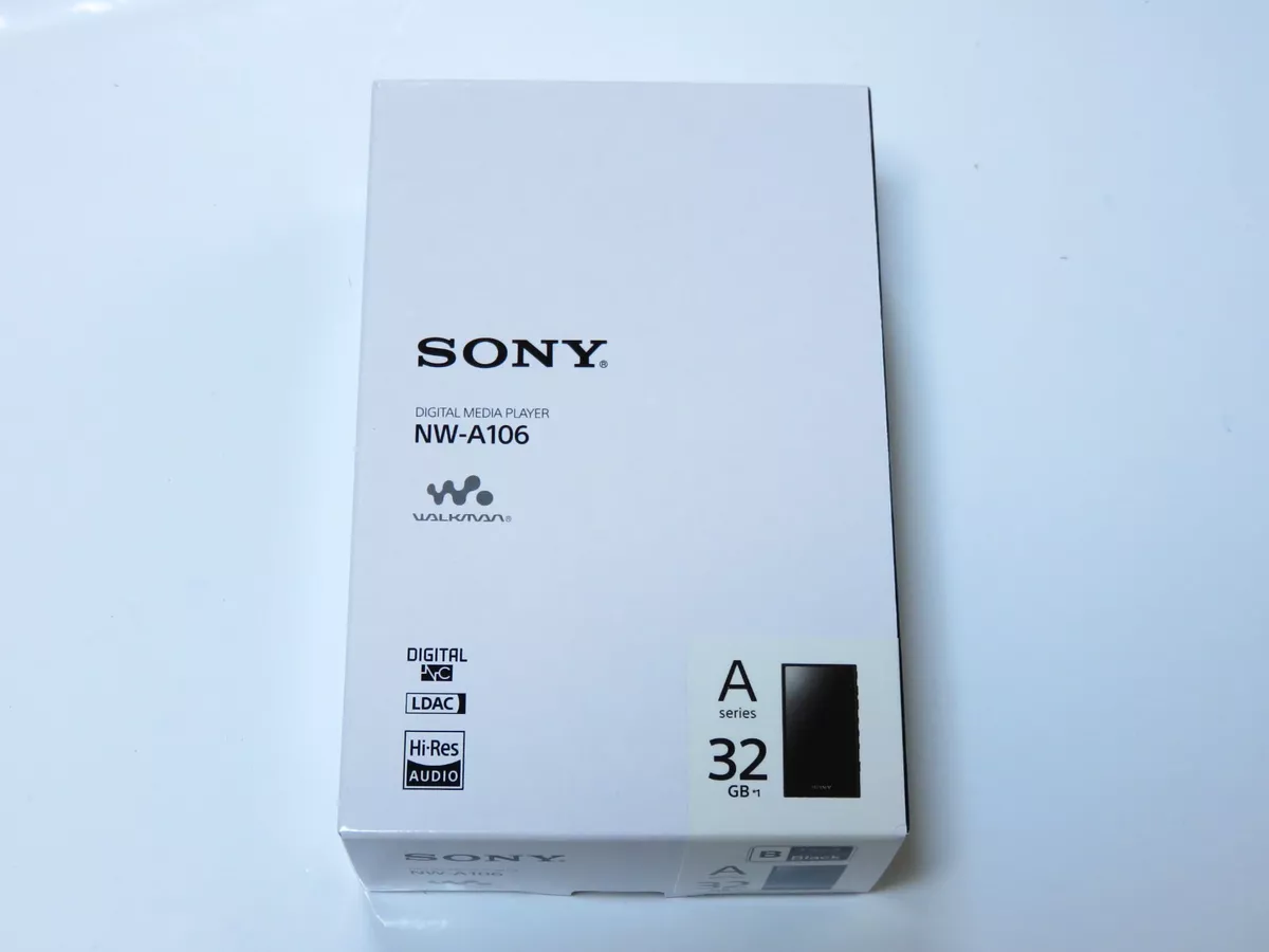 SONY Walkman 32GB A Series NW-A106 B Black New in Box