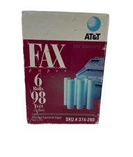 High Sensitivity Fax Paper 4 Rolls 98 Feet 1/2" Core, AT&T