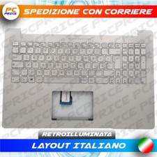 TASTIERA ORIGINALE ASUS N501JW-1A N501JW-2B TOPCASE SILVER RETROILLUMINATA