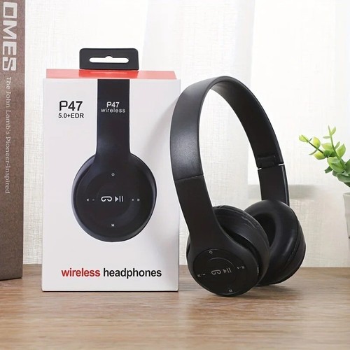 Stereo P47 Bluetooth Headset 5.0 Folding Wireless Sports Headphone iPhone Xiaomi - Picture 11 of 16